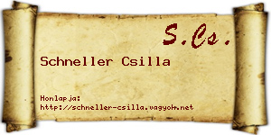 Schneller Csilla névjegykártya