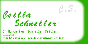 csilla schneller business card